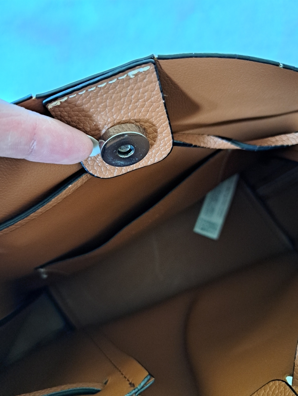 Zara Brown Faux Leather Pleated Shoulder Bag Crossbody Satchel Neutral Handbag - Picture 11 of 14